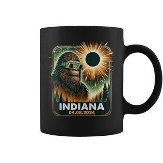 Bigfoot Indiana Total Solar Eclipse 2024 Eclipse Glasses Coffee Mug | Mazezy