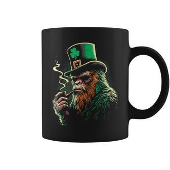 Bigfoot Leprechaun Hat Sasquatch St Patrick's Day Coffee Mug - Monsterry