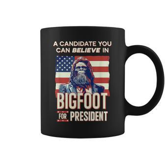 Bigfoot For President Believe Vote Elect Sasquatch Candidate Coffee Mug - Thegiftio UK