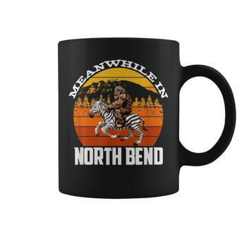 Bigfoot Riding A Zebra Meanwhile In North Bend Coffee Mug | Mazezy UK