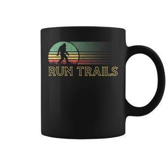 Bigfoot Runner Vintage Trail Ultra Marathon Coffee Mug - Monsterry