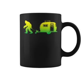 Bigfoot Rv Motorhome Camping Sasquatch Campervan Graphic Coffee Mug - Monsterry