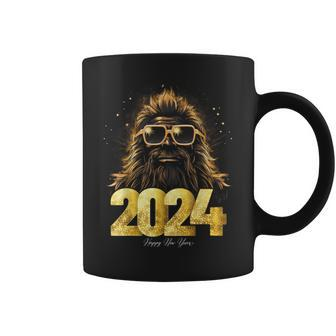 Bigfoot Sasquatch 2024 Happy New Year New Years Eve Party Coffee Mug - Thegiftio UK