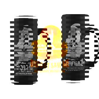 Bigfoot Saw Me But Nobody Believes Him Bigfoot Night Stroll Coffee Mug - Monsterry