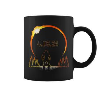 Bigfoot Solar Eclipse Sasquatch Totality 2024 Eclipse Coffee Mug - Seseable