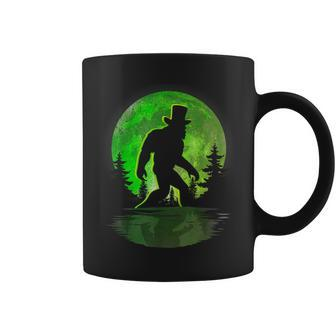 Bigfoot St Patrick's Day Green Moon Sasquatch Bigfoot Coffee Mug - Seseable