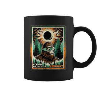 Bigfoot Total Solar Eclipse 2024 Kentucky Sasquatch Vintage Coffee Mug - Thegiftio UK