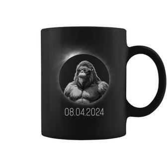 Bigfoot Total Solar Eclipse 2024 Sasquatch Boys Coffee Mug - Seseable