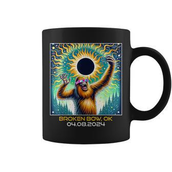 Bigfoot Total Solar Eclipse Broken Bow Oklahoma Coffee Mug - Monsterry