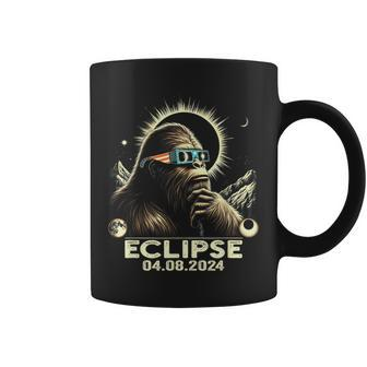Bigfoot Total Solar Eclipse Sasquatch Eclipse Glasses 2024 Coffee Mug - Seseable
