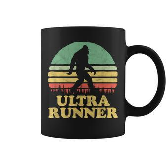Bigfoot Ultra Runner Vintage Trail Marathon Coffee Mug - Monsterry
