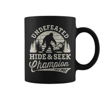 Bigfoot Undefeated Hide And Seek Champion Vintage Coffee Mug - Monsterry DE