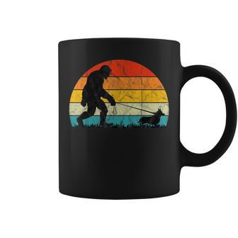 Bigfoot Walking Corgi Dog Training Puppies Mom Dad Lover Coffee Mug - Monsterry DE