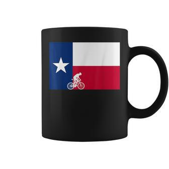 Bike Texas Pride Cycling State Biker Coffee Mug - Monsterry UK