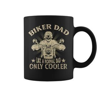 Biker Dad Motorcycle Father's Day For Father Biker Coffee Mug - Monsterry DE