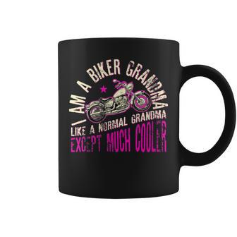 I Am A Biker Grandma Motorcyle Quote For Women Coffee Mug - Monsterry CA