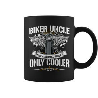 Biker Uncle Motorcycle Father's Day Uncle Biker Motocross Coffee Mug - Seseable