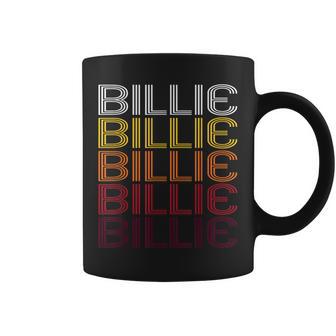 Billie Retro Wordmark Pattern Vintage Style Coffee Mug - Monsterry