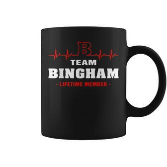 Bingham Surname Family Name Team Bingham Lifetime Member Coffee Mug - Monsterry AU