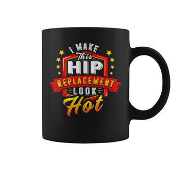 Bionic Hip Surgery Joke Hip Replacement Surgery Coffee Mug - Monsterry CA