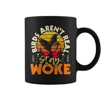 Birds Aren’T Real Stay Woke Birding Bird Watching Birder Coffee Mug - Monsterry UK