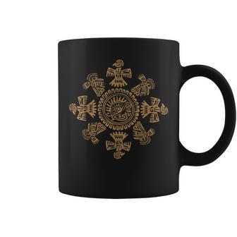 Birds And Symbols Of Maya Inca Aztec Culture Coffee Mug - Monsterry UK