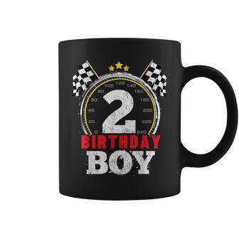 Birthday Boy 2Nd Race Car 2 Year Old Racing Coffee Mug - Monsterry