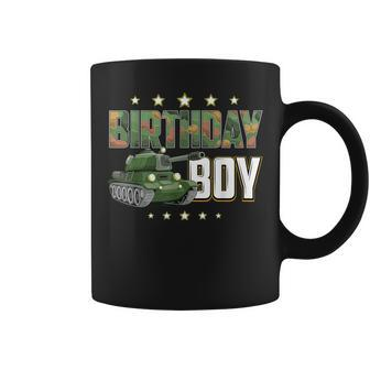 Birthday Boy Army Soldier Birthday Military Themed Camo Coffee Mug - Monsterry CA