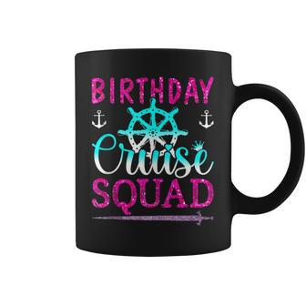Birthday Cruise Squad King Crown Sword Cruise Boat Party Coffee Mug - Seseable