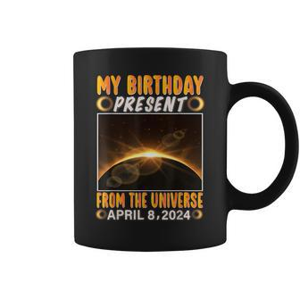 Birthday Solar Eclipse April 8 2024 Total Solar Eclipse 2024 Coffee Mug - Seseable
