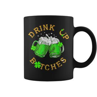 Bitches Drink Up St Patrick's Day Beer Lover Womens Coffee Mug | Mazezy