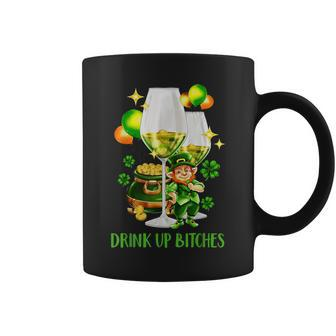 Bitches Drink Up St Patrick Day Wine Party Coffee Mug - Monsterry AU