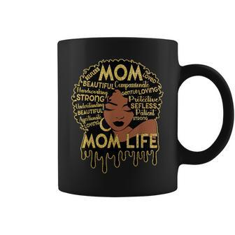 Black African American Black Mom Life Mother's Day Coffee Mug - Monsterry