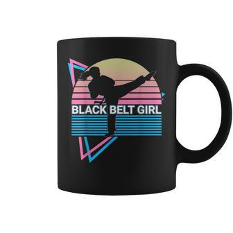 Black Belt Girl Judo Karate Jiu Jitsu Taekwondo Aikido Coffee Mug - Thegiftio UK
