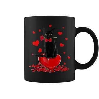 Black Cat Valentines Day Boys Girls Valentine Coffee Mug - Thegiftio