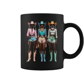 Black Cowgirl Melanin Rodeo Texas Black History Coffee Mug - Seseable