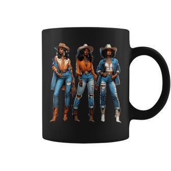 Black Cowgirl Western Rodeo Junenth Black History Texas Coffee Mug - Seseable