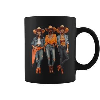 Black Cowgirl Western Rodeo Melanin Black History Texas Coffee Mug - Thegiftio UK
