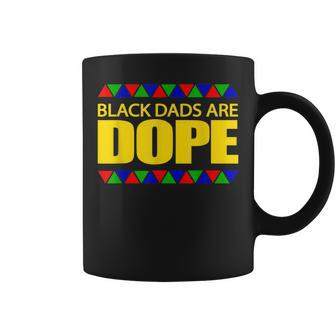 Black Dad's Are Dope Fathers Day Graphic Men's Coffee Mug - Monsterry UK