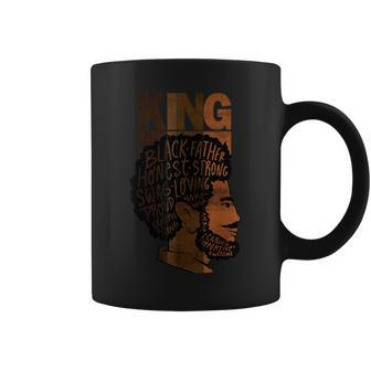 Black King Fathers Day Melanin Dad African American Father Coffee Mug - Thegiftio UK
