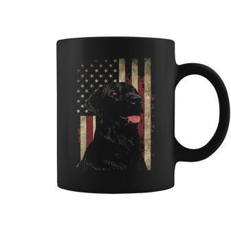 Black Labrador Lab Usa Flag Lab Owner Coffee Mug | Mazezy