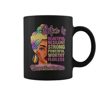 Black Mom Queen Melanin Afro African Mama Coffee Mug - Monsterry UK