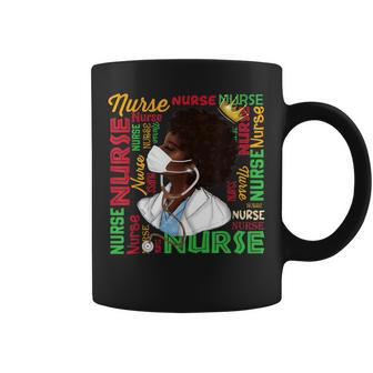 Black Nurse History Month Afro Melanin Queen Woman Pride Blm Coffee Mug - Monsterry