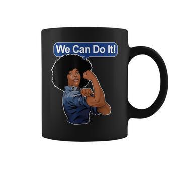 Black Rosie The Riveter Black We Can Do It Coffee Mug - Monsterry AU