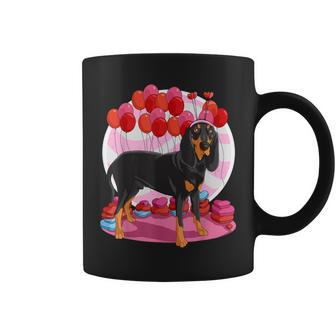 Black And Tan Coonhound Heart Valentine Day Decor Coffee Mug - Monsterry AU