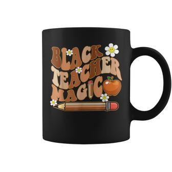 Black Teacher Magic Teacher Black History Melanin Coffee Mug - Monsterry