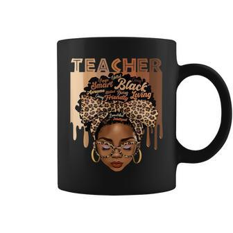 Black Teacher Magic Black History Month Afro Hair Melanin Coffee Mug - Seseable