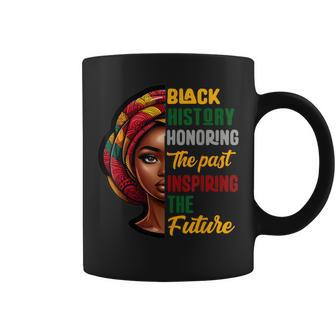 Black History Honoring Past Inspiring Future Women Coffee Mug - Monsterry AU