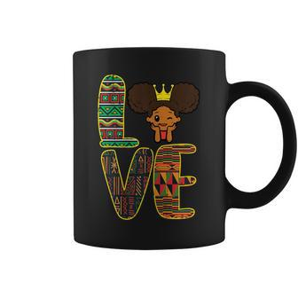 Black History Love Afro Girl African Pride Kid Toddler Youth Coffee Mug | Mazezy CA