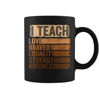 Black History Month Apparel I Teach Black History Teacher Coffee Mug | Mazezy